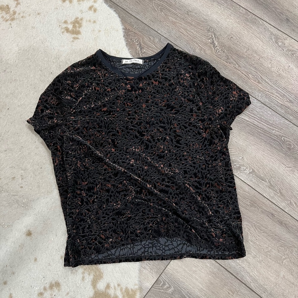 Free people we the free teddy boxy top - Picture 2 of 6